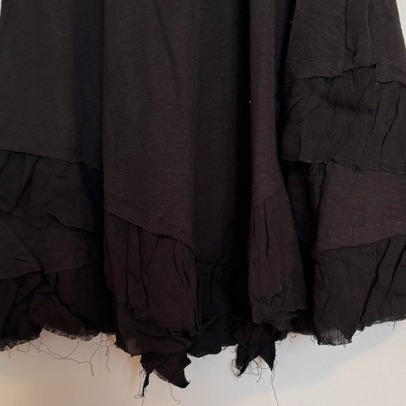 AREA Stars, Short Sleeve Ruffled Baby Doll Dress in Black, Medium, NWT/NEW - Picture 7 of 12